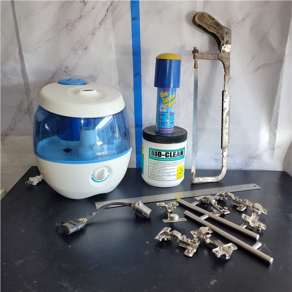 Mixed Estate Lot - Vicks Vapourizer, Vtg Saw +