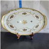 Image 1 : Vintage Reichenbach Gold Roses Large Oval Platter - problem free