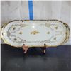 Image 1 : Vintage Reichenbach Gold Roses Large Oval Plate - problem free