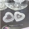 Image 3 : Beautiful Fine Crystal Lot - Divided Dises, Plate +++