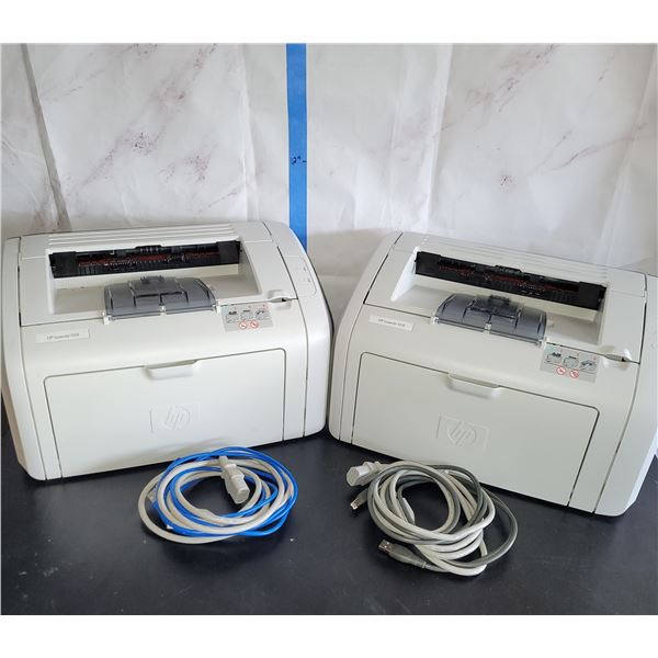 Lot of 2 Working HP LaserJet 1018 Priinters