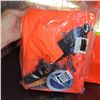 Image 2 : Lot of 2 Hi Viz Rain Coverall Bibs - Size Large & XL