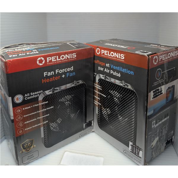 2pc - Pelonis fan forced heater + fan