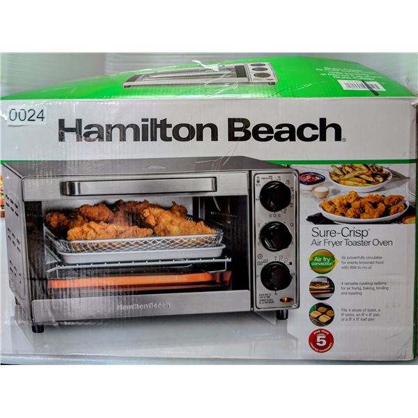 Hamilton Beach sure-crisp air fryer toaster oven (tested working condition in box)