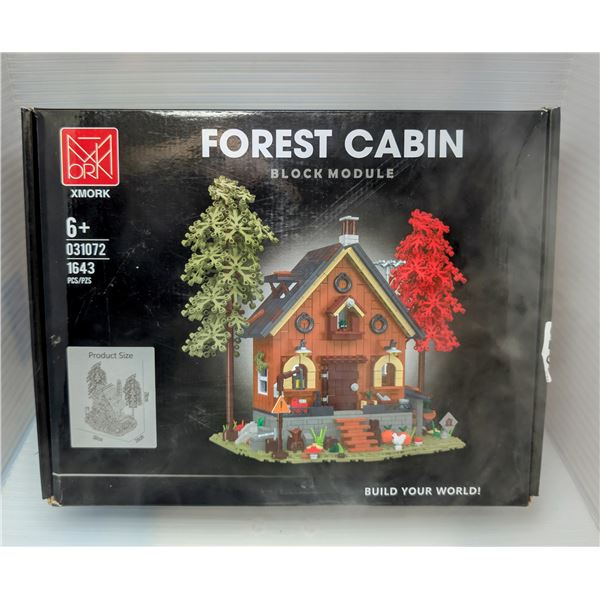 New XMORK Forest Cabin Black Module 1643pcs building set