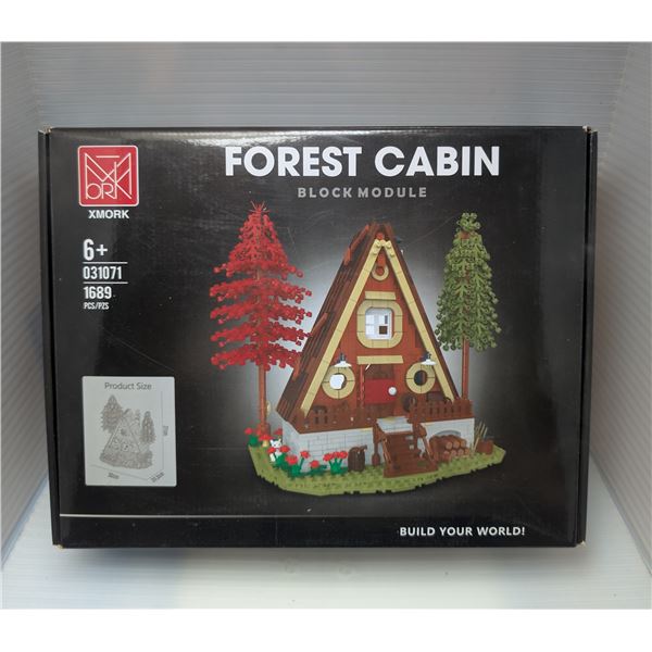 New XMORK Forest Cabin Black Module 1643pcs building set
