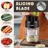 Image 4 : New Cusimax food slicer 0.8L CMFS-9071 color black new in box