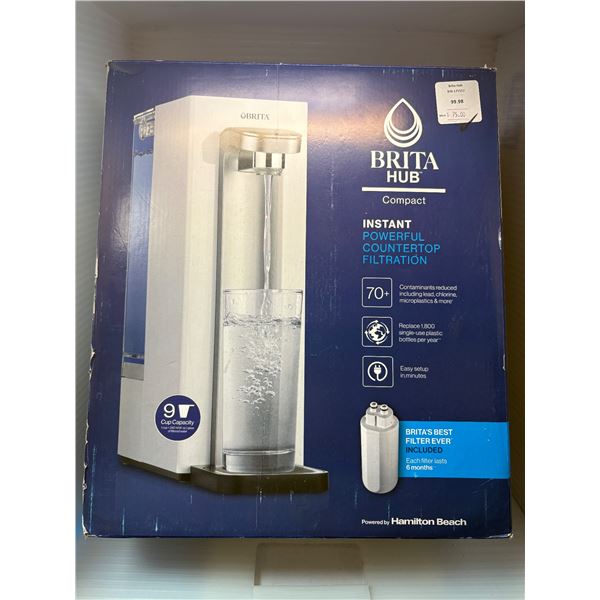 Brita Hub 9 cup instant powerful counter top filtration compact water dispenser system (tested, star