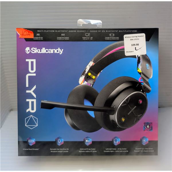 Skullcandy PLYR wireless multi-platform bluetooth gaming headset - retail $109.98