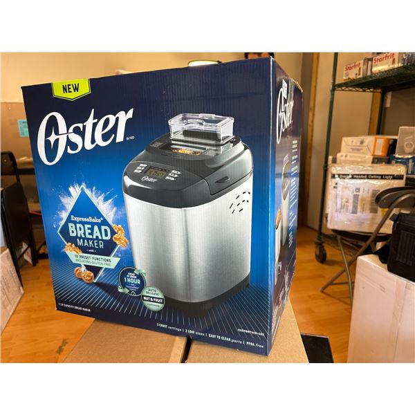 Oster express bake bread maker with 12 preset functions (tested working in box)