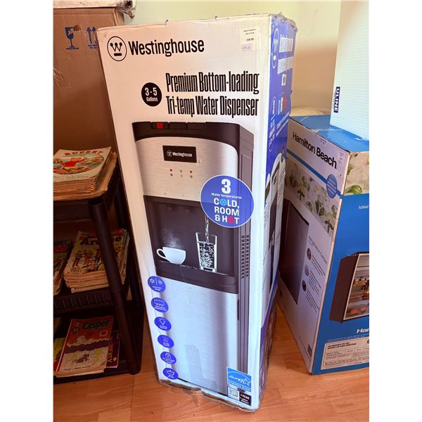 Westinghouse 3-5 gallons premium bottom loading tri-temp water dispenser (retail $258.99) tested wor