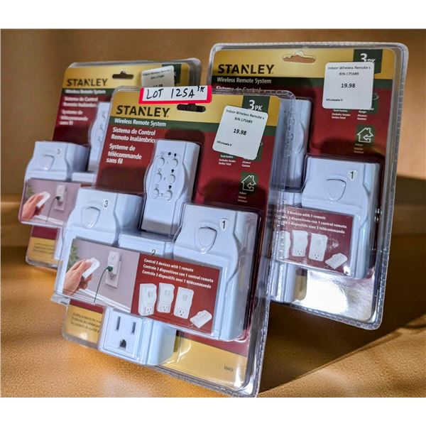 3pc new Stanley wireless remote systems control 3 devices with 1 remote