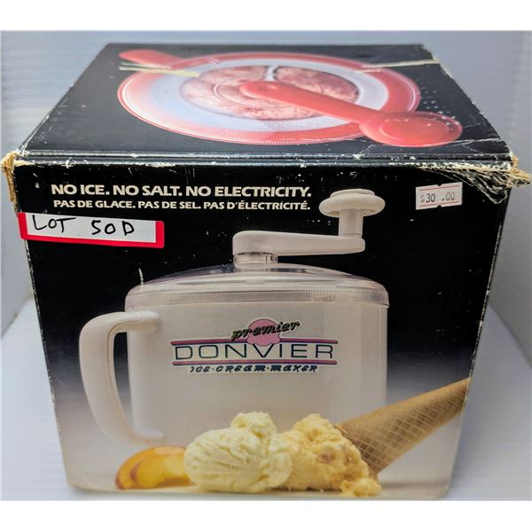 Premier Donvier Ice Cream maker