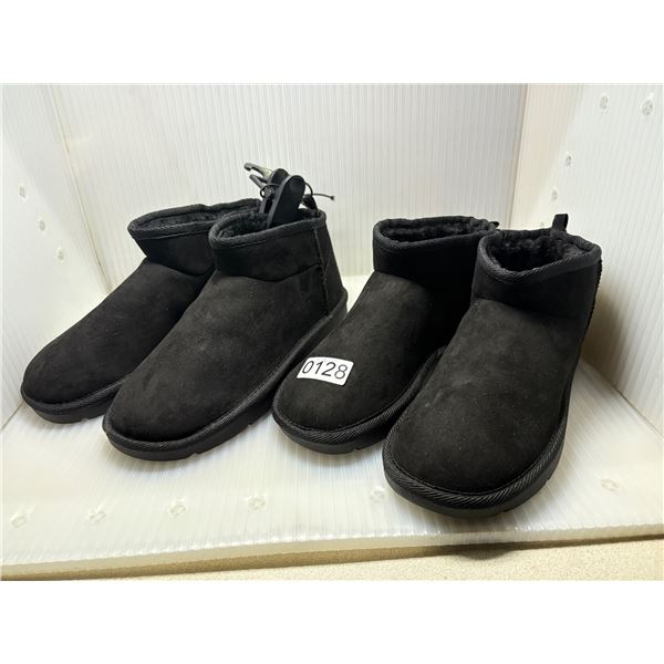 2 pairs of new women's winter shoes - sizes 7 & 6