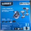 Image 3 : Hart 3 tool combo kit - includes 1/2in drill/driver, impact driver & circular saw with accessories -