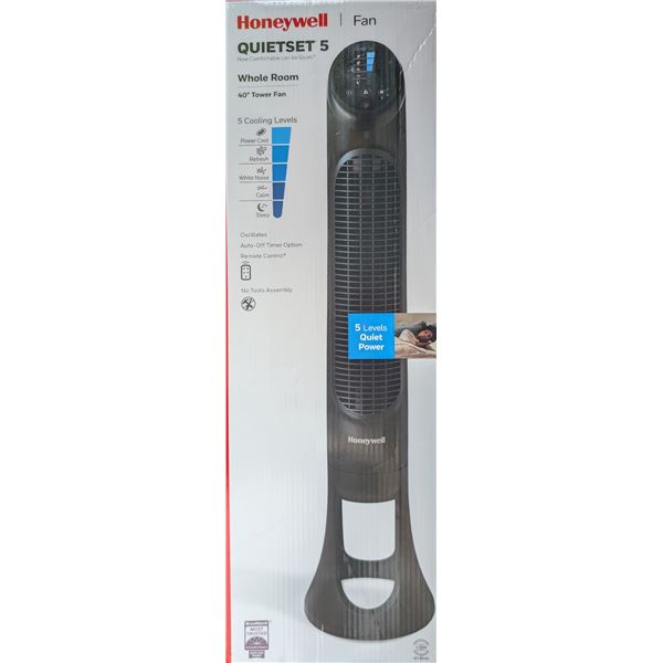Honeywell Quietset 5 Whole Room 40" tower fan 5 cooling levels