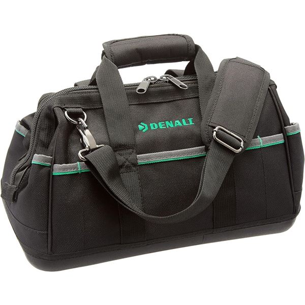 6pc Denali wide mouth tool bag with water proof molded base 16in (new in boxes). PICKUP FOR THIS LOT