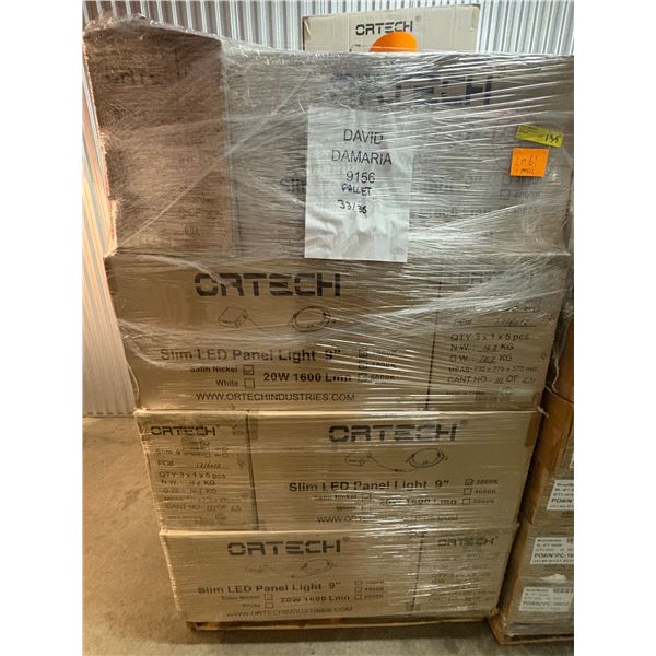 23 Boxes of SLIM9-3KSN Slim LED Panel Light 9" - $29.70/pc - 336 pce total Retail $9,979.2. PICKUP F