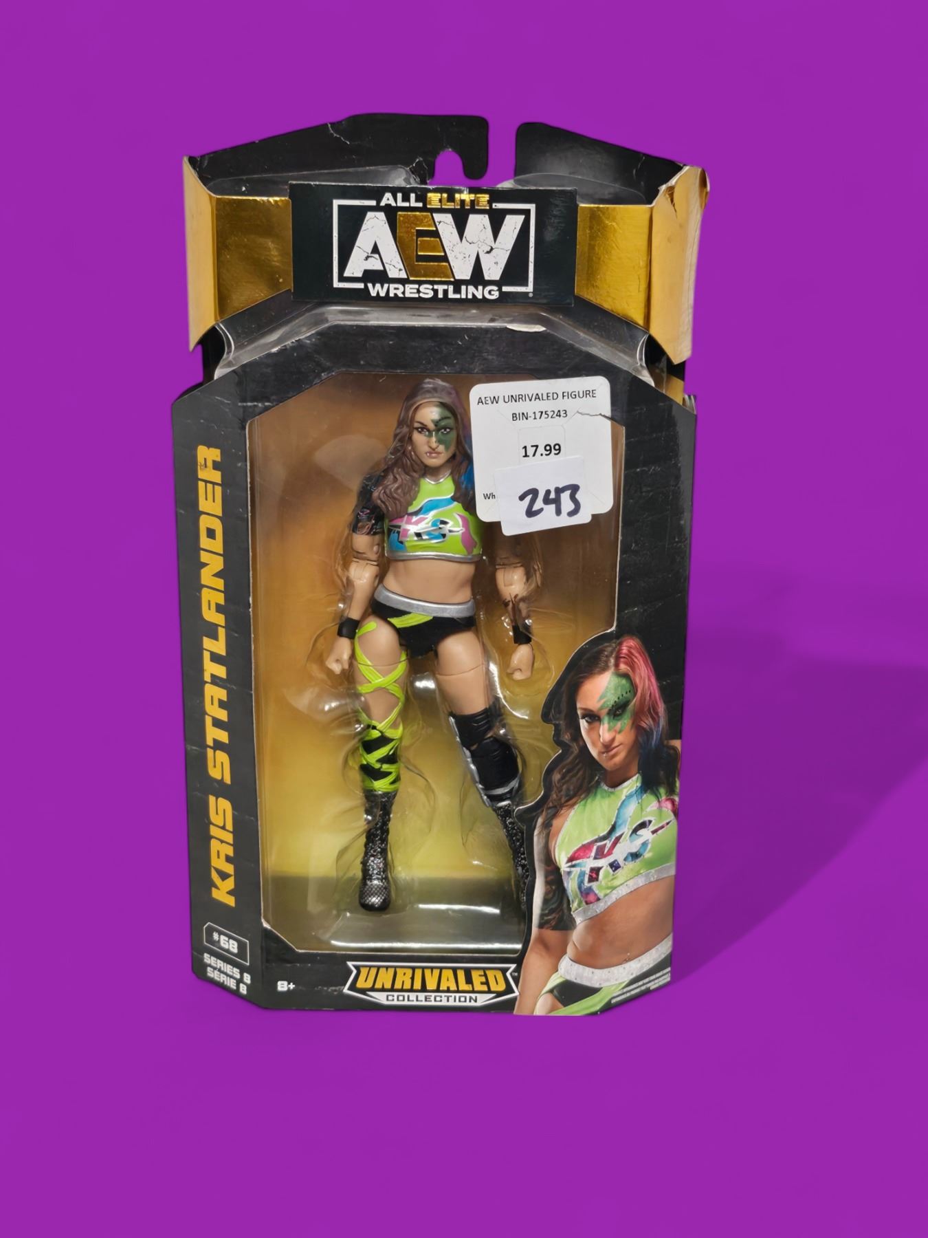 Figura AEW - Stile 7, Action Figure Da Collezione Della All Elite Wrestling, Personaggio Misterioso - 2
