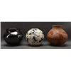 Image 1 : TWO MATA ORTIZ POTTERY JARS/ONE ACOMA POTTERY JAR