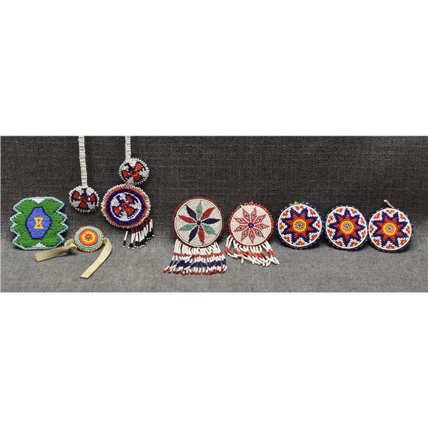 8 ZUNI BEADED ITEMS