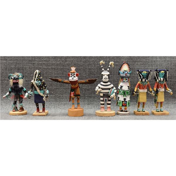 SEVEN ZUNI MINIATURE KACHINAS