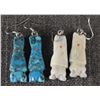 Image 2 : TWO SETS OF ZUNI FETISH EARRINGS
