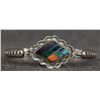 Image 7 : TWO STERLING SILVER AND STONE BRACELETS