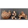 Image 1 : THREE JEMEZ POTTERY FIGURES
