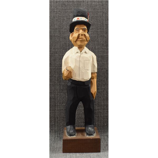 FOLK ART FIGURE (SIGNED)