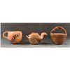 Image 1 : THREE NATIVE AMERICAN POTTERY ITEMS