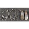Image 10 : FIVE SETS OF NATIVE AMERICAN SILVER AND TURQUOISE EARRINGS