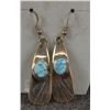 Image 3 : FIVE SETS OF NATIVE AMERICAN SILVER AND TURQUOISE EARRINGS