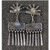 Image 9 : FIVE SETS OF NATIVE AMERICAN SILVER AND TURQUOISE EARRINGS