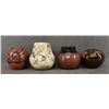 Image 2 : THREE CERAMIC ITEMS AND ONE JEMEZ POTTERY SEED JAR.