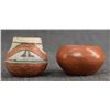Image 8 : TWELVE MISCELLANEOUS POTTERY PIECES, TWO FETISHES TWO HORSE HAIR BASKETS