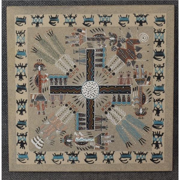 NAVAJO SAND PAINTING ( WAYU TOM)