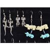 Image 2 : SEVEN PAIRS OF NATIVE AMERICAN EARRINGS