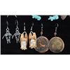 Image 3 : SEVEN PAIRS OF NATIVE AMERICAN EARRINGS