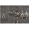 Image 3 : FIVE PAIRS OF STERLING SILVER EARRINGS