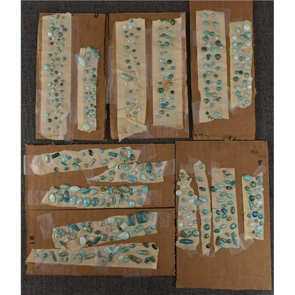 GROUP OF TURQUOISE CABS