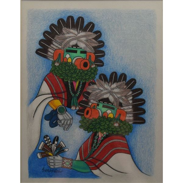HOPI PAINTING (ALFRED DAWAHOYA)