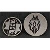 Image 1 : TWO ACOMA POTTERY PLATES (TINA GARCIA AND STELLA G)