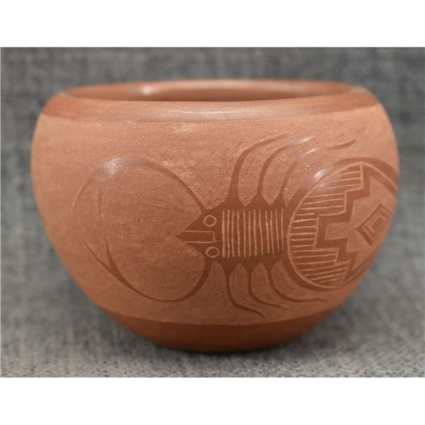 SANTA CLARA POTTERY BOWL (CORN MOQUINO)