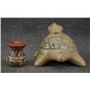 Image 2 : SANTA CLARA POTTERY TURTLE AND VASE (MARGARET AND LUTHER GUTIERREZ)