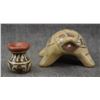 Image 4 : SANTA CLARA POTTERY TURTLE AND VASE (MARGARET AND LUTHER GUTIERREZ)