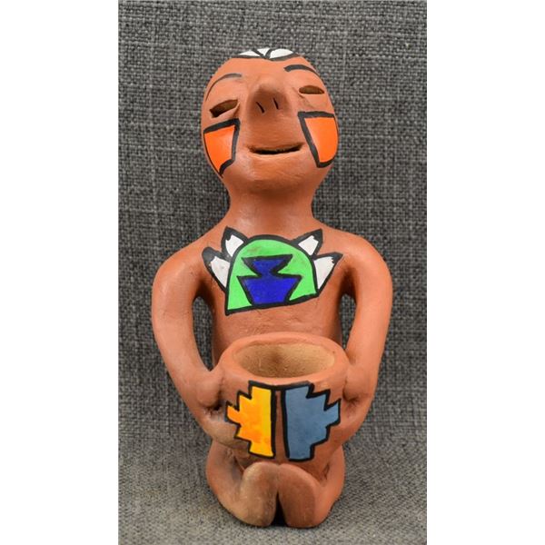 TESUQUE POTTERY RAIN GOD (I DURAN)