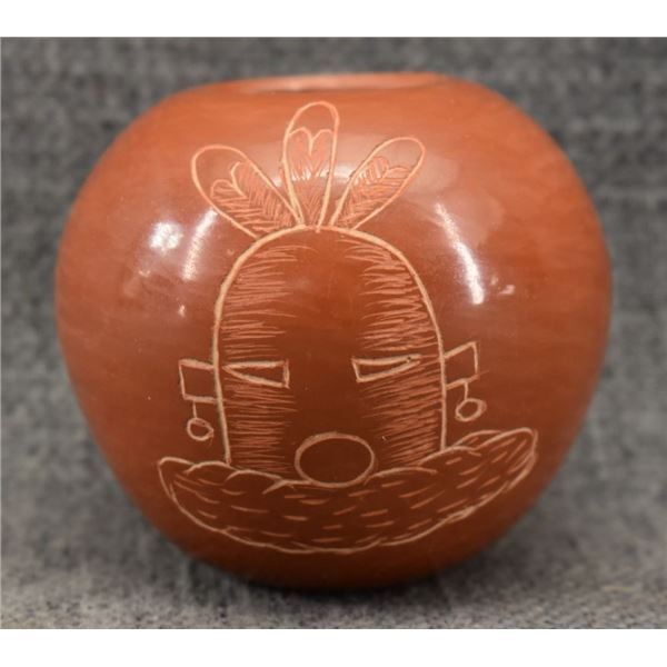 SANTA CLARA POTTERY JAR (CORN MOQUINO)