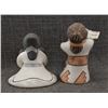 Image 3 : TWO ISLETA POTTERY STORY TELLERS (MONA AND STELLA TELLER)