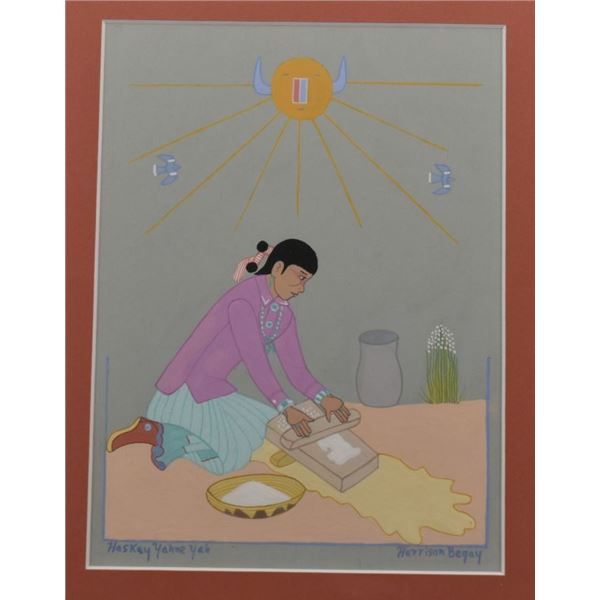 NAVAJO PAINTING (HARRISON BEGAY)